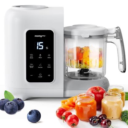 Picture of MOMYEASY Baby Food Maker, Baby Food Steamer and Puree Blender, Food Processor Chopper Grinder Steamer in-One, Auto Cooking & Grinding with Touch Control Panel&Self Cleans, BPA-Free