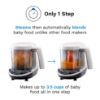 Picture of Baby Brezza One Step Baby Food Maker Deluxe - Auto shut Off, Dishwasher Safe Cooker and Blender to Steam + Puree Organic Food for Infants + Toddlers - Set of 3 Pouches + 3 Funnels