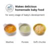 Picture of Baby Brezza One Step Baby Food Maker Deluxe - Auto shut Off, Dishwasher Safe Cooker and Blender to Steam + Puree Organic Food for Infants + Toddlers - Set of 3 Pouches + 3 Funnels