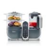 Picture of Babymoov Duo Meal Station Grey: Multi-Speed Baby Food Maker Steamer and Puree Blender, Baby Food Processor that warms & defrosts (Nutritionist Approved)