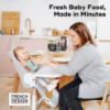 Picture of Babymoov Duo Meal Station Grey: Multi-Speed Baby Food Maker Steamer and Puree Blender, Baby Food Processor that warms & defrosts (Nutritionist Approved)