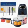 Picture of Veroline Baby Food Maker, 10-in-1 Baby Food Processor Set with 2 Glass Bowls (600ml+300ml), Baby Food Blender for Baby Puree, Fruit, Meat, Vegatable, Baby Food Storage Containers, Baby Essentials