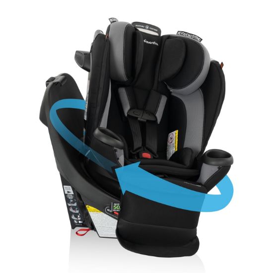 Picture of Evenflo Revolve360 Extend Convertible Car Seat with 360 Degree Rotation, Extended Rear-Facing, Forward-Facing, Booster Mode, and Secure Latch Install, Revere Gray