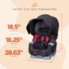 Picture of Baby Trend Cover Me 4-in-1 Convertible Car Seat, Scooter - Built-in Canopy, 4-Stage Growth System, Plush Comfort Padding, Multi-Position Recline