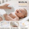 Picture of Cuddle Campus Baby Washcloths 6 Packs, Muslin Washcloths Baby,Cotton Burp Cloths, Extra Absorbent and Soft Wash Clothes for Newborns, 12x12 Inches