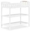 Picture of Dream On Me Emily Changing Table, Compact and Lightweight, Solid New Zealand Pinewood, Elevated Safety Rails, Two Storage Shelves, Includes Water-Resistant 1" Changing Pad - White