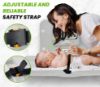 Picture of Alpine Wall Mounted Baby Changing Station - Horizontal Baby Changing Table Foldable Diaper Tables with Safety Strap for Commercial Bathroom, ADA Complaint (Hardware Included) White Gray