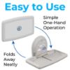 Picture of Koala Kare Surface-Mounted Horizontal Baby Changing Station, Model KB300-05 (White Granite)