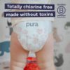Picture of Pura Hypoallergenic Diaper Pants Size 8 (41+ lbs) Overnight, up to 12 Hours Leak Protection, Suitable for Sensitive Skin, Totally Chlorine Free, Soft Organic Cotton, 3 Packs of 15 (45 Pull Up Pants)