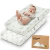 Picture of 2-Pack Organic Changing Pad Covers for Girl, Boy, Neutral - Cotton Changing Table Pad Cover, Soft Baby Nursery Diaper Changing Pad Sheets, Contour Changing Pads Liners, Change Pad Cover(Elly)