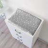 Picture of Changing Pad Cover for Boys Girls 2 Pack, Lovely Print Soft Unisex Diaper Change Table Sheets, Fit 32"x16" Contoured Pad, Comfy Cozy 2-Pack Cradle Sheets, Grey & White