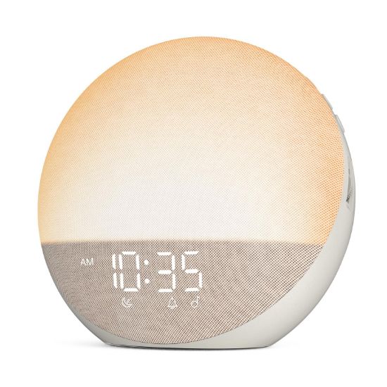 Picture of Sunrise Alarm Clock White Noise Machine: Natural Wake Up Light - Dimmable Clock with Bluetooth Speaker for Bedroom - 25 Sleep Sounds for Baby Adults Kids Putty