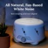 Picture of Yogasleep Dohm UNO White Noise Sound Machine (White) With Real Fan Inside for Non-Looping White Noise, For Travel, Office Privacy, Meditation, Sleep Aid For Adults & Baby, Registry Gift