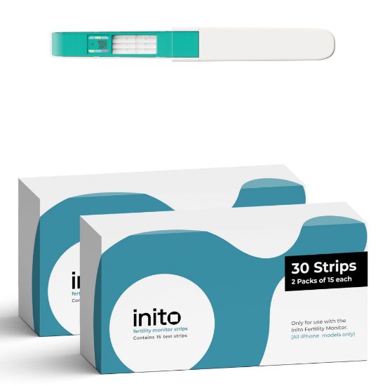 Picture of Inito Fertility Test Strips | Pack of 30 | Compatible only with Inito Fertility Monitor | Compatible with iPhone Models only