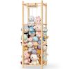 Picture of Woodure Stuffed Animal Storage & Organizer, Wooden Cute Zoo Toy Holder for Toddler Rooms, Playrooms & Bedrooms