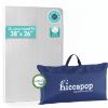 Picture of Hiccapop Playard Mattress Pad (38"x26"x1.25"), Playpen Pad, Portable Crib Mattress with Carry Bag, 1.25" Thick