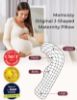 Picture of Momcozy Pregnancy Pillows for Side Sleeping, J Shaped Maternity Body Pillow for Pregnancy, Soft Pregnancy Pillow with Jersey Cover for Head Neck Belly Support, Grey