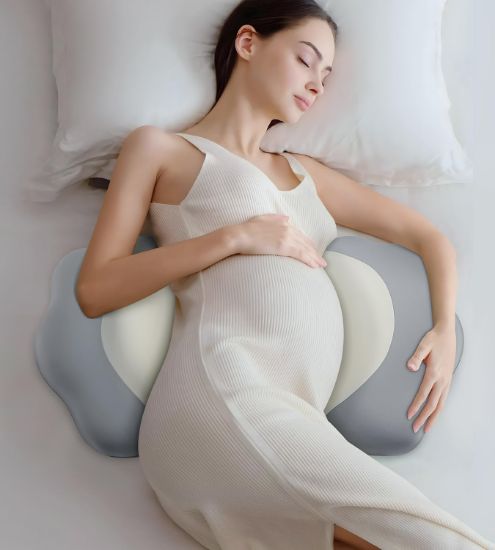 Picture of Pregnancy Pillows for Sleeping, Memory Foam Maternity Pillow Support for Back Belly HIPS, Adjustable Travel Wedge Pillow for Pregnant Women, Side Sleeping Pregnant Pillows with Cooling Pillowcase