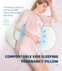 Picture of Oternal Pregnancy Pillow for Pregnant Women - Comfortable Maternity Pillow for Side Sleepers, Supports Back, Belly, HIPS, and Legs, with Removable & Adjustable Cover