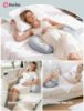 Picture of PATPAT Pregnancy Pillow for Sleeping, Maternity Pillow with Removable Cooling Cover, Support for Back, Belly and Hips, Portable Travel Wedge Pillow for Pregnant Women with Adjustable Small Pillow