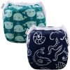 Picture of ALVABABY Swim Diapers 2pcs Baby & Toddler Snap One Size Reusable Adjustable Baby Boys' Swim Diapers for Swimming Lessons SW18-21