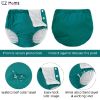 Picture of EZ Moms 2 Packs Reusable Swim Diapers Toddler Baby Swim Diaper Size 2 Washable Snap Pool Swimming Diaper 2T Soft and Silky Waterproof Diapers for Swimming Lessons Boys and Girls with a Laundry Bag