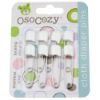 Picture of OsoCozy Diaper Pins - {White} - Sturdy, Stainless Steel Diaper Pins with Safe Locking Closures - Use for Special Events, Crafts or Colorful Laundry Pins , 8 Count (Pack of 1)