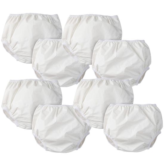 Picture of Gerber Unisex Baby 8 Pack Waterproof Diaper Cover And Toddler Training Underwear, White, 3T US