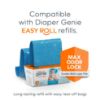 Picture of Diaper Genie Signature Gift Set | Includes Easy Roll Refill with 48 Bags | Holds Up to 2256 Newborn Diapers, Plastic