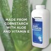 Picture of HealthWise Corn Starch Baby Powder | Aloe + Vitamin E | Talc Free | Paraben & Phthalate Free | Absorbs Moisture | 15 oz (425g)