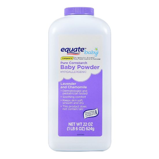 Picture of Equate Pure Cornstarch Baby Powder With Lavender and Chamomile, 22oz by Judastice