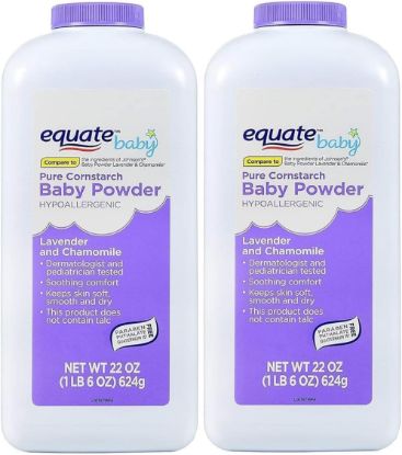 Picture of Pure Cornstarch Baby Powder with Lavender and Chamomile (2 Pack)