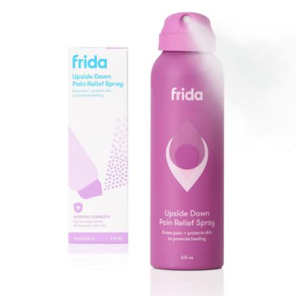 Picture of Frida Mom Anesthetic Spray, Hospital Strength Benzocaine and Glycerin for Instant Relief and Healing, Dermatologist Tested, with Aloe and Witch Hazel, Postpartum Essentials, 3.5oz