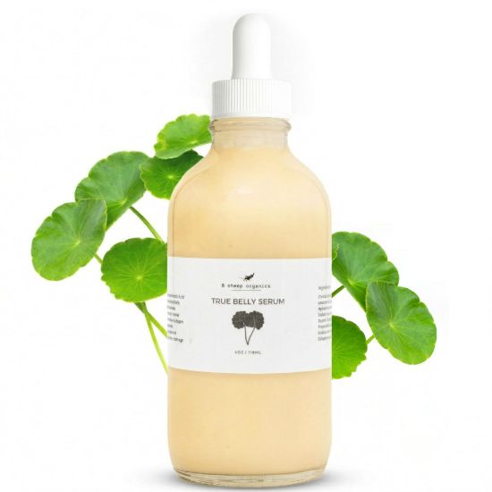 Picture of 8 Sheep True Belly Serum, Pregnancy-Safe Skin Care Belly Oil with Triple-Weighted Hyaluronic Acid & Centella Asiatica, Supports Hydration & Skin Elasticity, Made in USA in Small Batches, 4 FL OZ