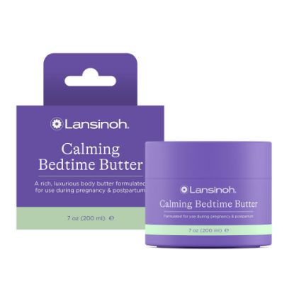Picture of Lansinoh Magnesium Bedtime Butter Body Lotion for Pregnant Moms, Calm Magnesium Lotion for Aching Muscles, Lotion for Women & Soothing Massage, Promote Relaxation, Help Ease Cramps, 7 oz.