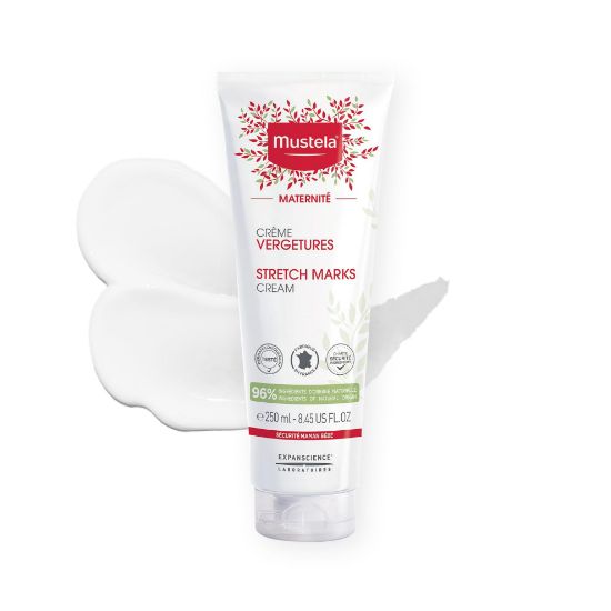 Picture of Mustela Maternity Stretch Marks Creamfor Pregnancy - Natural Skincare Massage Moisturizer with Natural Avocado, Maracuja & Shea Butter - Lightly Fragranced - 8.45 fl. oz