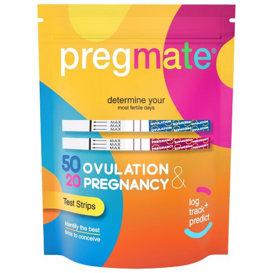 Picture of Pregmate 50 Ovulation and 20 Pregnancy Test Strips Predictor Kit