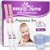 Picture of Easy@Home 40 Pregnancy Test Strips with 40 Urine Cups: Accurate Early Detection - Sensitive & Fast Clear Results - Designed for Women Trying to Conceive | 40 hCG Pregnancy Strips+ Urine Cups