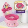 Picture of Bright Starts Disney Junior Princess My Size Potty Training Toilet, Toddler Potty Chair with Flushing & Cheering Sounds, Removable Seat with Splash Guard & Handles, Ages 18+ Months, Up to 50 lbs