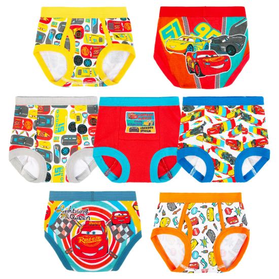 Picture of Disney Pixar Cars Toddler Potty Training Pant & Brief Combo option, Stickers & Tracking Chart In Sizes 18M, 2T, 3T, 4T