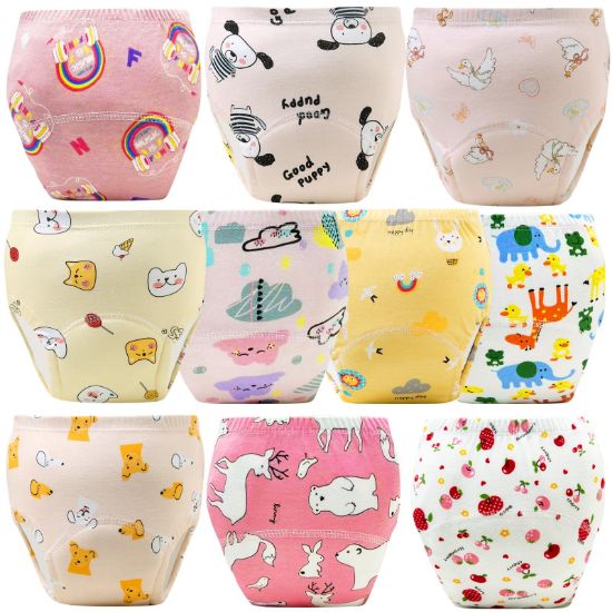 Picture of Upairy Training Pants for Boys Girls,Toddler Potty Training Underwear,Leakproof Reusable Kid Confident Panties,Children's Potty Underwear Cotton for 2T-6T(10PCS,S)