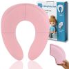 Picture of Funbliss Portable Potty for Toddler,Potty Training Essentials for Boys and Girl, Portable Toilet Training Seat with Non-Slip Suction Cups,Travel Bag,Pink