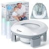 Picture of Orzbow Portable Potty Training Toilet, Travel Potty Seat for Toddler Boys Girls with Splash Guard, Potty Training Essentials, Foldable, Includes Free Travel Bag and 40 Liners, Indoor/Outdoor Use, Grey