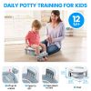Picture of Orzbow Portable Potty Training Toilet, Travel Potty Seat for Toddler Boys Girls with Splash Guard, Potty Training Essentials, Foldable, Includes Free Travel Bag and 40 Liners, Indoor/Outdoor Use, Grey