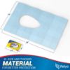 Picture of Relyo 20 Pack XL Disposable Toilet Seat Covers - Waterproof Toilet Cover Sheets with Adhesive Tabs for Adults, Kids & Toddlers, Travel, Public Restrooms, Airplane, Camping