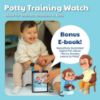 Picture of Potty Training Watch for Kids V2 - A Water Resistant Potty Reminder Device for Boys & Girls to Train Your Toddler with Fun/Musical & Vibration Interval Reminder with Potty Training eBook (Sky)