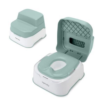 Picture of Ingenuity Prepare to Potty 3-in-1 System - Potty Training Toilet, Topper, Step Stool, Easy Setup, for Toddlers Ages 18 Months+