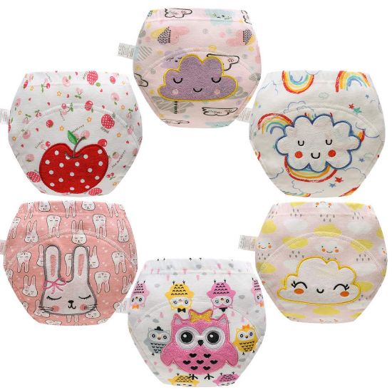 Picture of Skhls Baby Toddler Thick Absorbent Potty Training Pants Underwear (3T, 6pcs Girls')