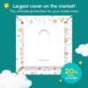 Picture of Eli with Love 20 Pack Extra Large Disposable Toilet Seat Cover (Floral) - Toddler Toilet Covers for Full Coverage On Toilet or Potty - Ideal Travel Toilet Seat Covers for Kids and Adults