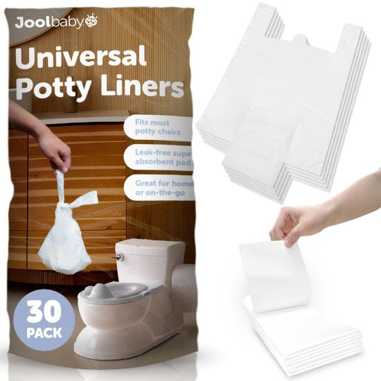 Picture of Disposable Potty Liners - Universal Fit for Potty Chairs, Super-Absorbent (30 Count) - Jool Baby
